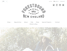Tablet Screenshot of forestbound.com